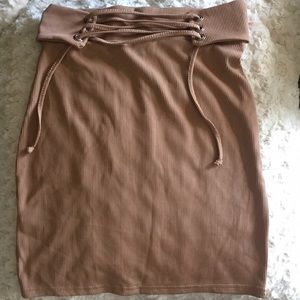 Missguided Lace Up Skirt